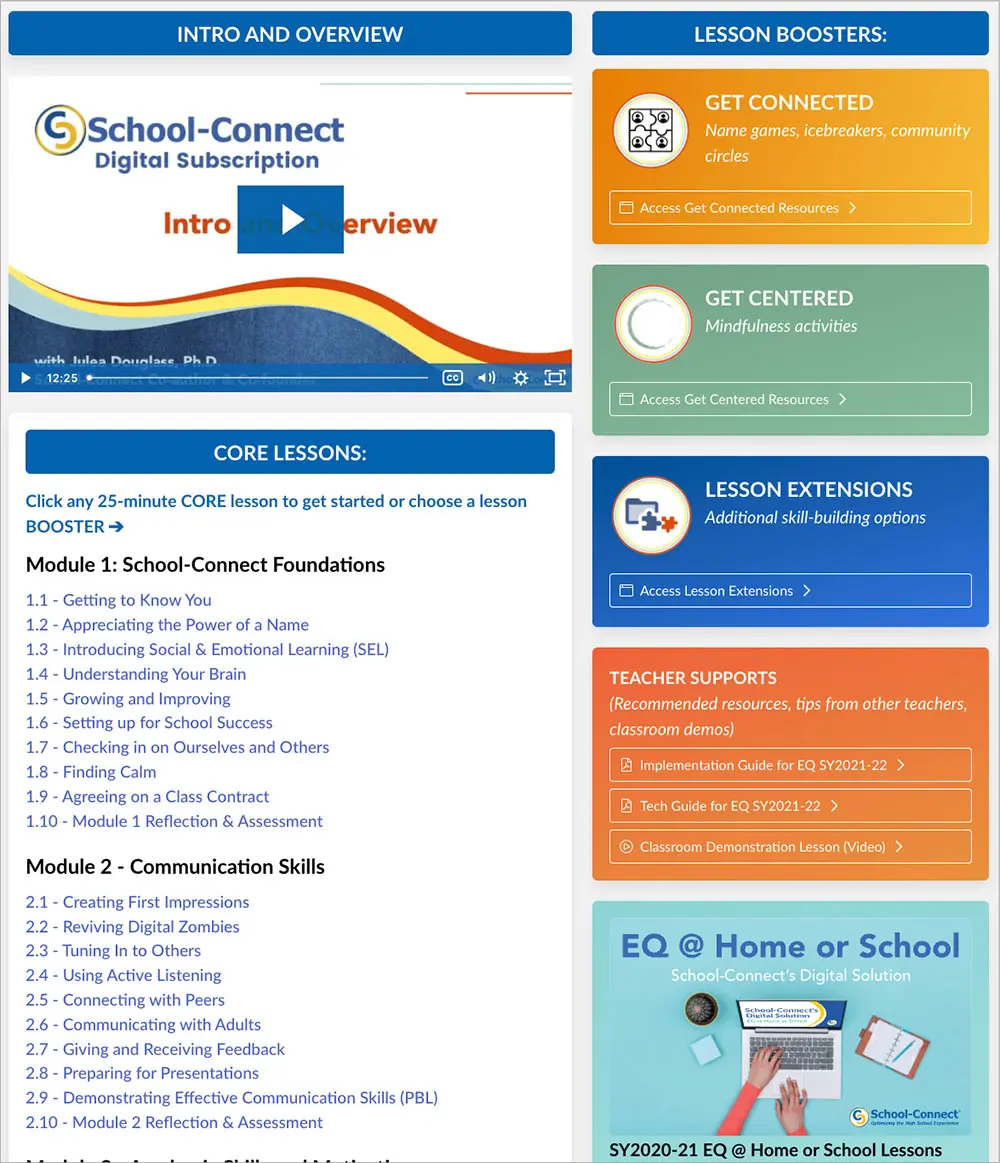 Screen Shot of School-Connect 4.0 Console